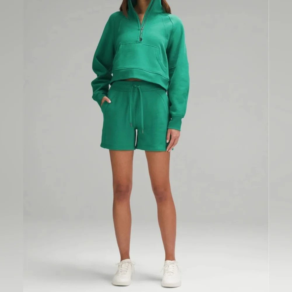 Lululemon Scuba High-Rise Short 5" Women's Size 10 Cascadia Green - Picture 2 of 10